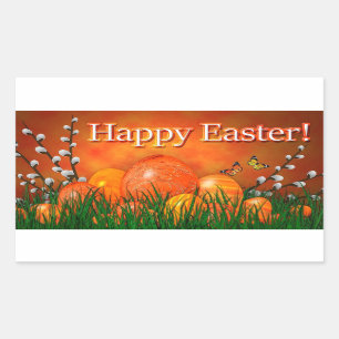 Happy Easter Rectangular Sticker