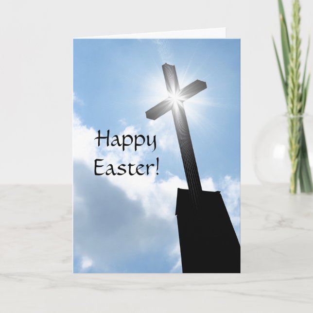 Happy Easter Religious Greeting Card (Front)