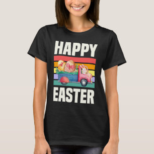 Happy Easter Retro Vintage Style Bunny Rabbit Pick T-Shirt