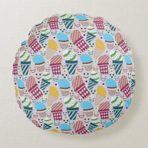 Happy Easter Round Cushion