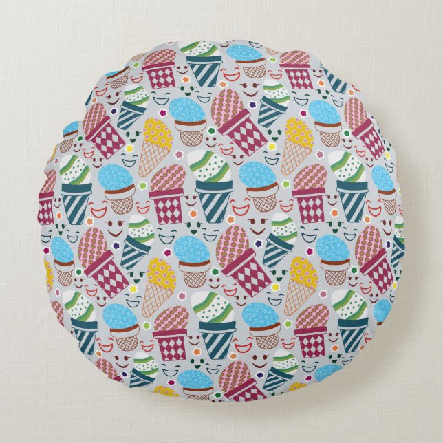 Happy Easter Round Cushion (Front)