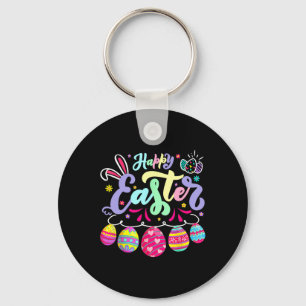 Happy Easter Sayings Egg Bunny Floral Gifts Womens Key Ring