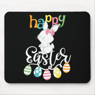 Happy Easter Sayings Egg Groovy Bunny Rabbit Kids  Mouse Pad