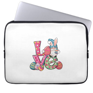 Happy Easter Shirt Gnome Easter Day Love Men Women Laptop Sleeve