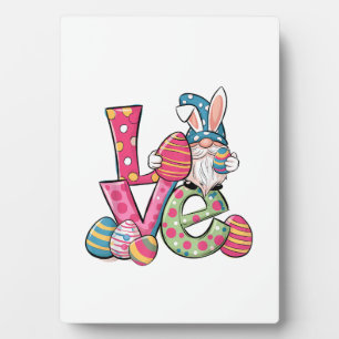 Happy Easter Shirt Gnome Easter Day Love Men Women Plaque