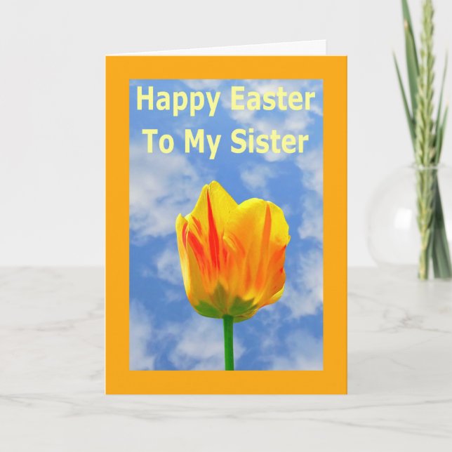 Happy Easter Sister Greeting Card (Front)