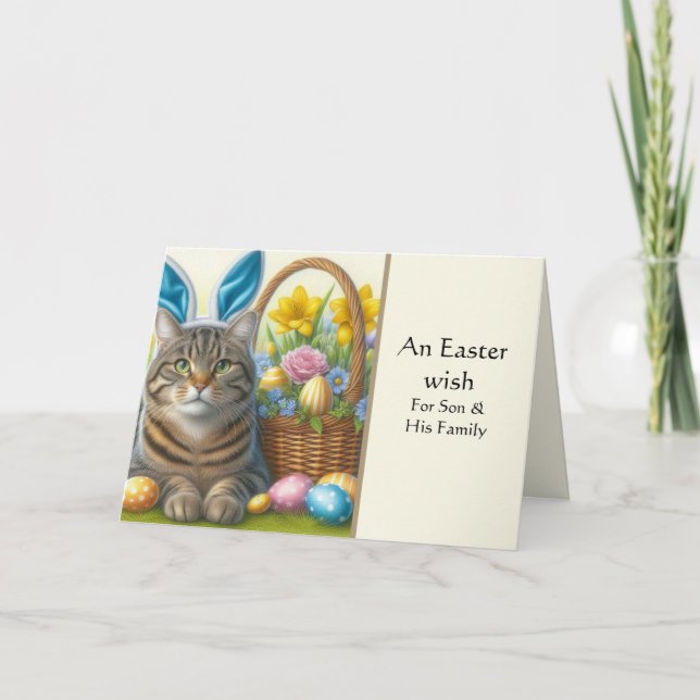 Happy Easter Son Holiday Greeting Card (Front)