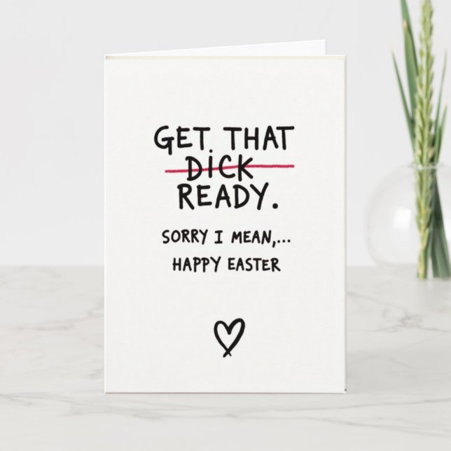 Happy Easter Sorry Card (Front)