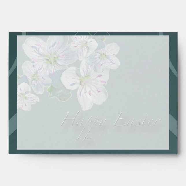 Happy Easter Spring Beauty Wildflower Envelope (Front)