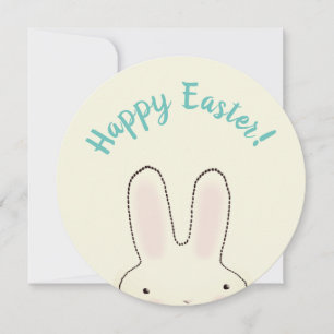Happy Easter Spring bunny two sided funny Card