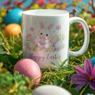 Happy Easter Spring Design - Cute Easter Bunny Coffee Mug