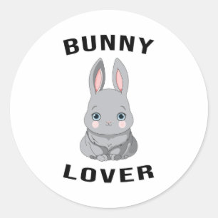 Happy Easter Spring Egg Cute Bunny Lover Gift Idea Classic Round Sticker