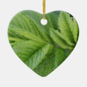 Happy Easter spring green leaves Ceramic Tree Decoration