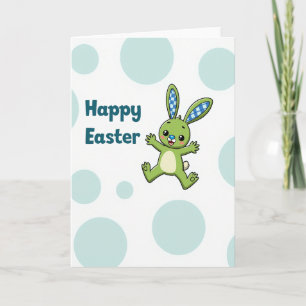Happy Easter Spring Rabbit Card