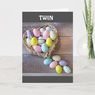 HAPPY EASTER/SPRING ***TWIN*** EASTER CARD