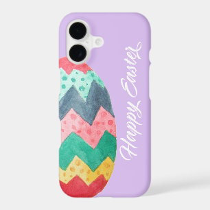 Happy Easter Spring Watercolor Egg Colourful