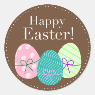Happy Easter stickers or seals