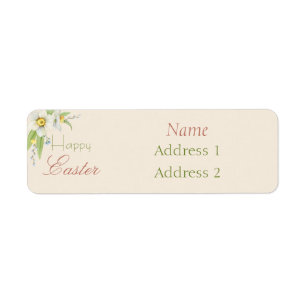 Happy Easter Sweet Floral Personalized 