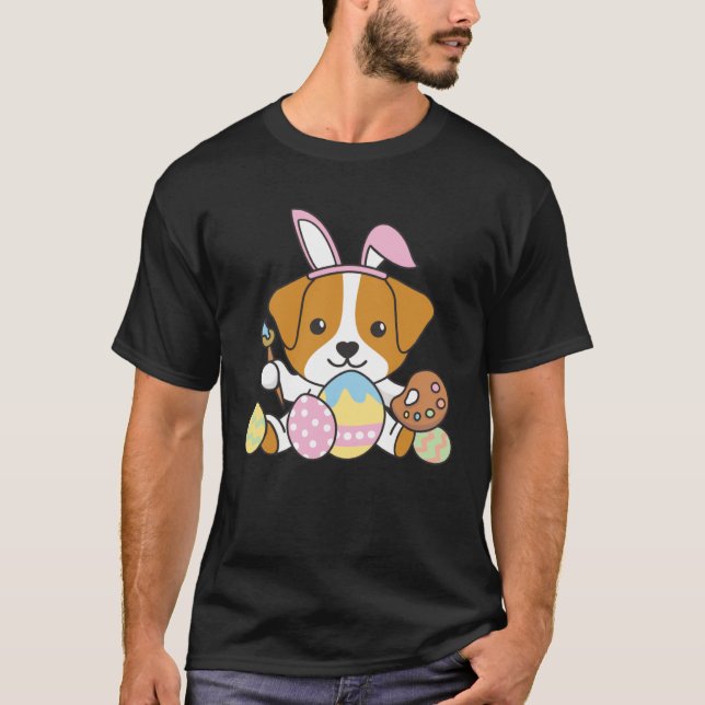 Happy Easter Sweet Jack Russell For Easter With Ea T-Shirt (Front)