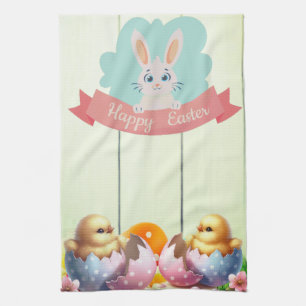 Happy Easter Tea Towel