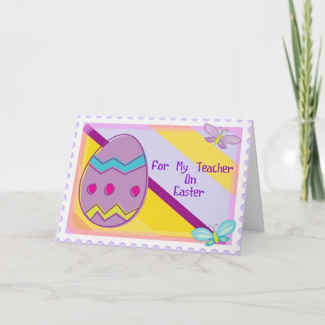 Happy Easter Teacher Card (Front)