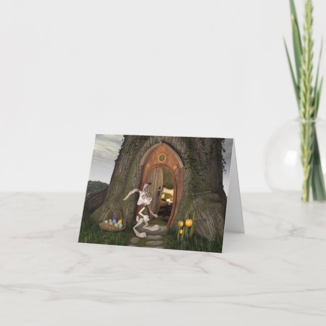 Happy Easter - The Rabbit House Invitation (Front)