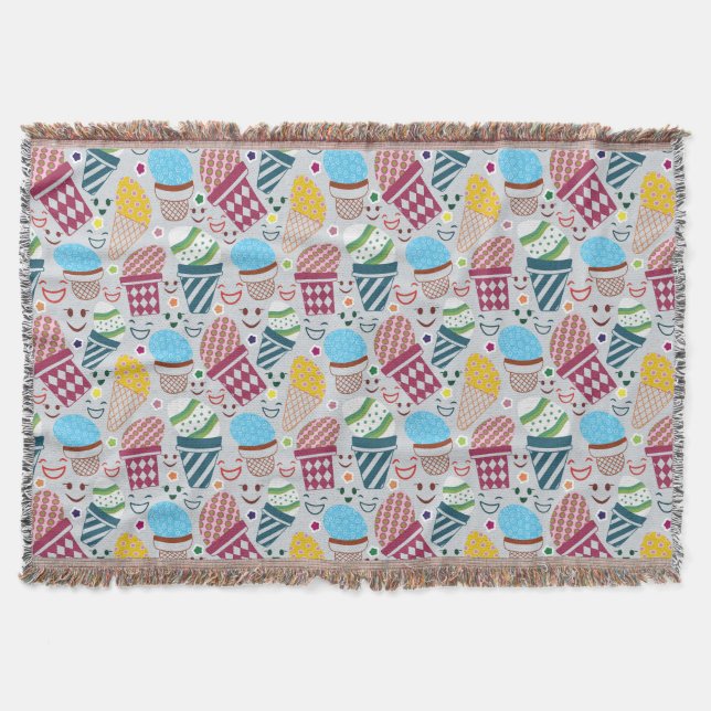 Happy Easter Throw Blanket (Front)