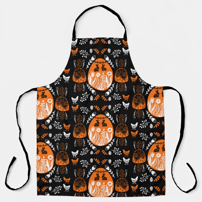 Happy Easter Time Holiday Gift Apron (Front)