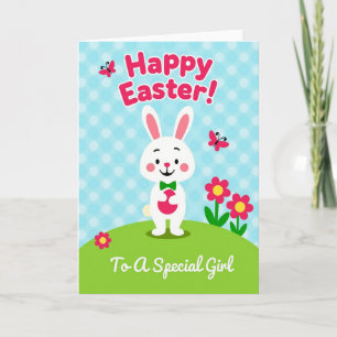 Happy Easter To A Girl Card