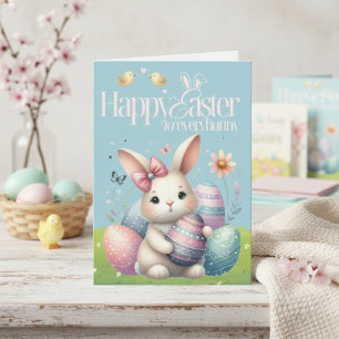 Happy Easter to Everybunny Cute Custom Easter Holiday Card