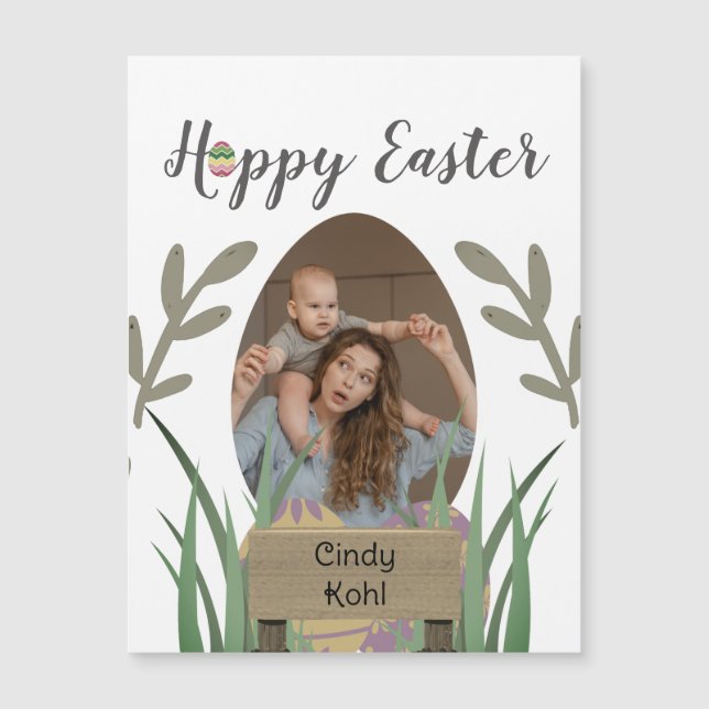  Happy Easter to friends, mum & baby photo custom  (Front)