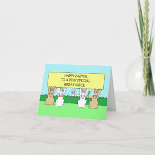 Happy Easter to Great Niece Card