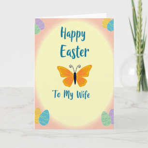 Happy Easter To My Wife Card