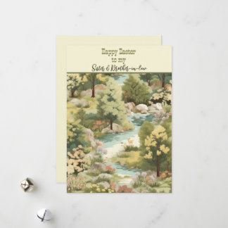 Happy Easter to Sister & Brother-in-law Holiday Card