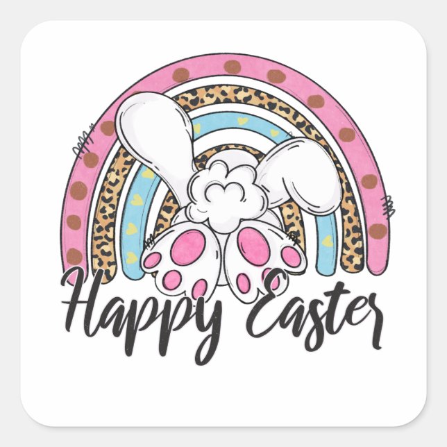 Happy Easter To You & Yours! Square Sticker (Front)