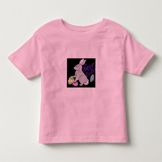 Happy Easter Toddler T-Shirt (Front)