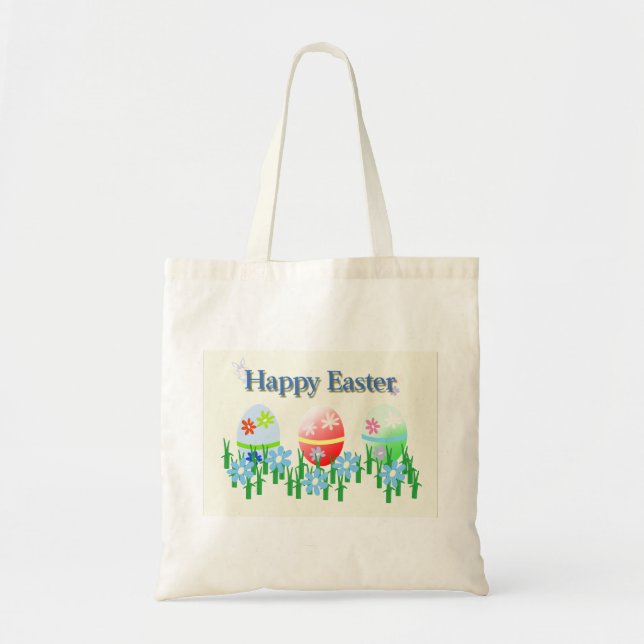 Happy Easter Tote Bag (Front)