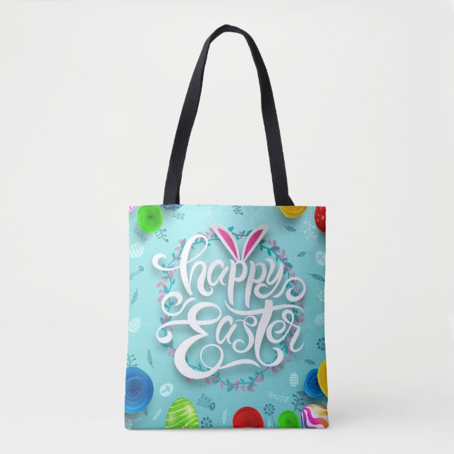 Happy Easter Tote Bag (Front)