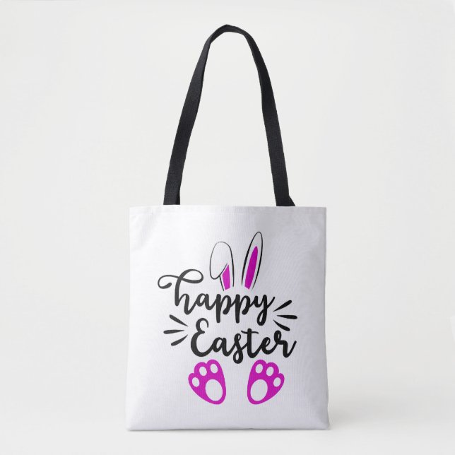 Happy easter            tote bag (Front)
