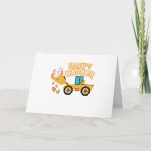 Happy Easter Tractor Gift Boys Kids Holiday Card
