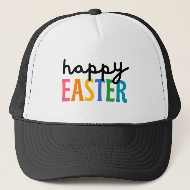 Happy Easter  Trucker Hat (Front)