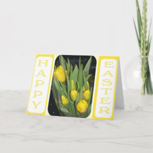 Happy Easter-Tulips Holiday Card