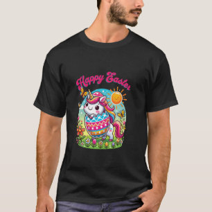 Happy Easter Unicorn u2013 Cute Easter Egg Design T-Shirt