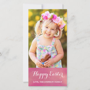 Happy Easter Vertical Photo Card
