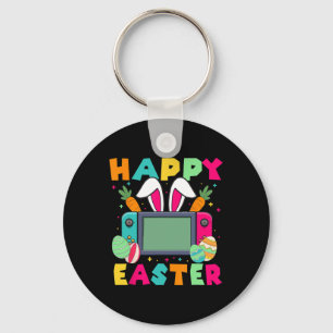 Happy Easter Video Game Bunny Gaming Controller Ga Key Ring