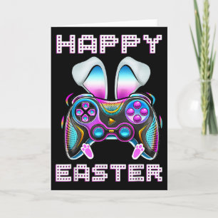 Happy Easter Video Game Controller Funny Gamer Boy Card