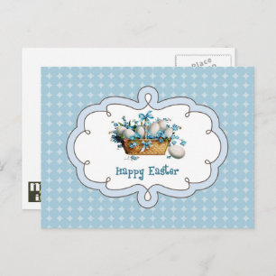 Happy Easter. Vintage Design Easter  Holiday Postcard