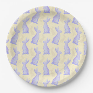 Happy Easter - Violet Bunny's pattern Paper Plate