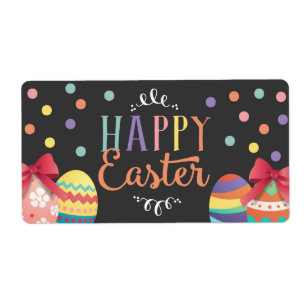Happy Easter Water Bottle Labels, Easter Sticker