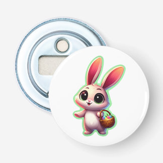 Happy Easter Watercolor Bunny Bottle Opener